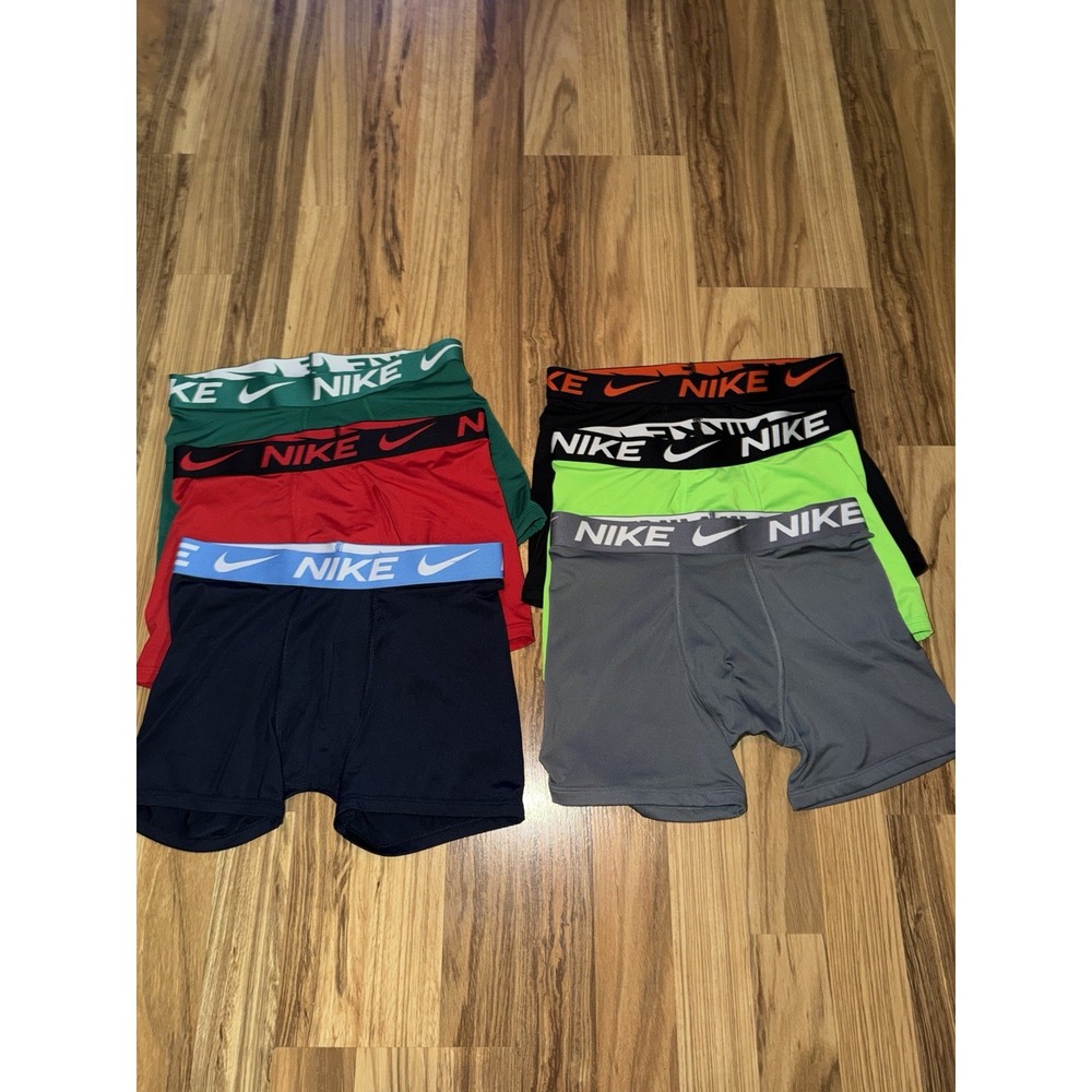 Nike Dri-Fit Stretch Microfiber Boxer Briefs Youth Size Large Set of 6